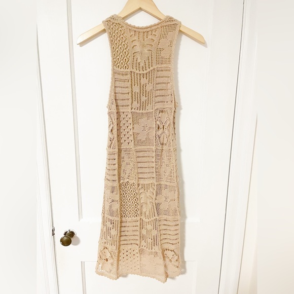 Zara OPENWORK KNIT DRESS - taupe brown - Picture 5 of 5